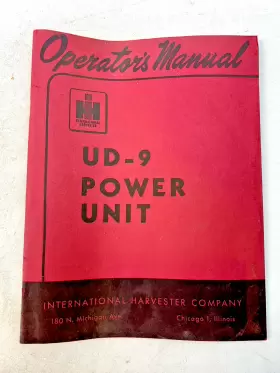 1-008-015-R2 INTERNATIONAL Harvester Power Unit Operators 1-008-015-R2 INTERNATIONAL Harvester Power Unit Operators