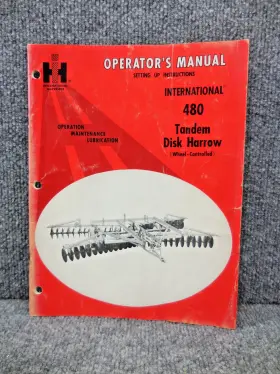 1083517R1 INTERNATIONAL Harvester Tandem Harrow Operators