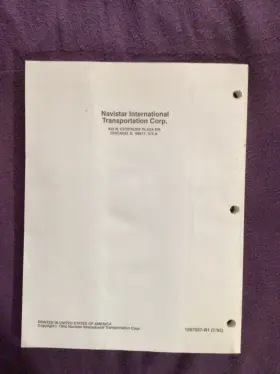 1087557-R1 INTERNATIONAL Electrical Circuit Manual Tractor #3