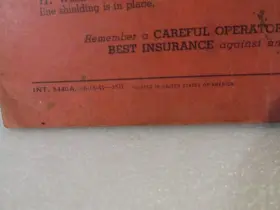 5440A INTERNATIONAL Farmall Tractor Owners Manual Harvester #3