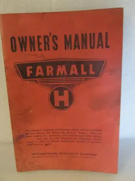 5440A INTERNATIONAL Farmall Tractor Owners Manual Harvester