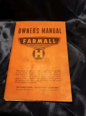 5440B INTERNATIONAL Farmall Tractor Owners Manual Harvester