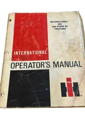 616695726011 INTERNATIONAL Farmall Tractor Operators Manual