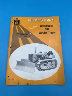 752589920544 INTERNATIONAL Crawler Tractor Operators Manual