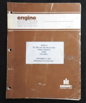 CGES-185-1 INTERNATIONAL Harvester Diesel Engine Service