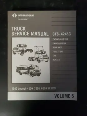 CTS-4245G INTERNATIONAL Transmission Axle Wheels Service Vol