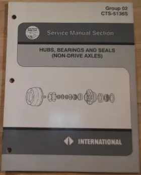 CTS-5136S INTERNATIONAL Rear Axle Hubs Bearings Seals Service