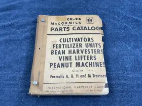 CU-2A INTERNATIONAL Harvester Mccormick Farmall Manual