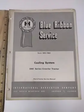 GSS-1263 INTERNATIONAL Service Manual Harvester Crawler