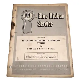 GSS-1312 INTERNATIONAL Ribbon Hitch Hydraulic Service