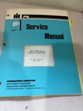GSS-1423-1 INTERNATIONAL Cyclo Planters Service Repair Manual