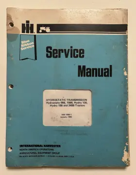 GSS-1480-1 INTERNATIONAL Service Manual Hydrostatic