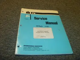 1574B INTERNATIONAL HARVESTER Snow Thrower Engine Service Xz