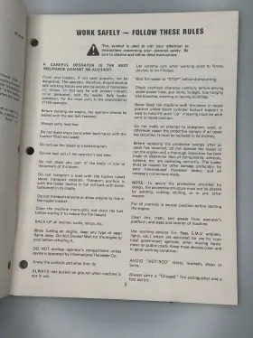 4120 INTERNATIONAL HARVESTER Loader Operator Manual #3
