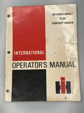 4120 INTERNATIONAL HARVESTER Loader Operator Manual