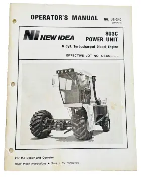 803C INTERNATIONAL HARVESTER Idea Farm Tractor Power Unit