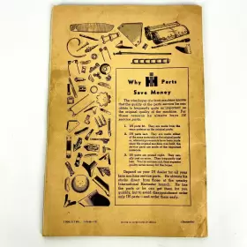 C-271B INTERNATIONAL HARVESTER Owners Manual Blackland #2