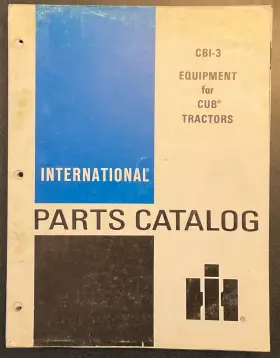 CBI-3 INTERNATIONAL HARVESTER Catalog Cub Tractors
