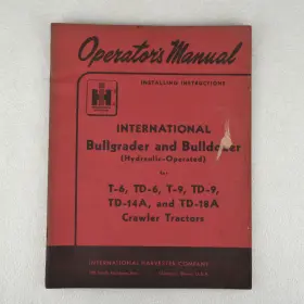 1-011-316 INTERNATIONAL HARVESTER CO Bullgrader Bulldozer