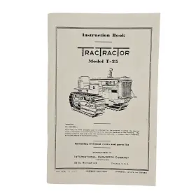 5076 INTERNATIONAL HARVESTER COMPANY Tractractor Diesel Book