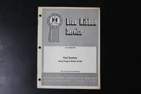D-166 INTERNATIONAL HARVESTER Ribbon Service Manual Diesel