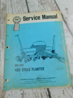 GSS-1423 INTERNATIONAL HARVESTER Service Manual Cyclo Planter