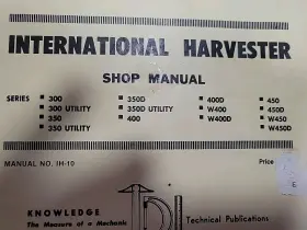 IH-10 INTERNATIONAL HARVESTER Service Manual Tdi #2