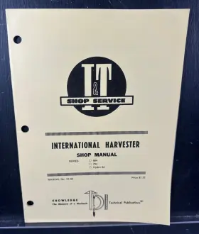 IH-46 INTERNATIONAL HARVESTER Service Repair Manual Tractor