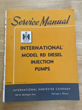 ISS-1052 INTERNATIONAL HARVESTER Rd Diesel Injection Pump