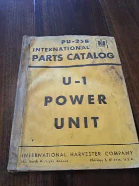 PU-25B INTERNATIONAL HARVESTER Catalog Power Unit