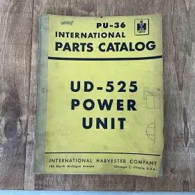 PU-36 INTERNATIONAL HARVESTER Catalog Power Unit