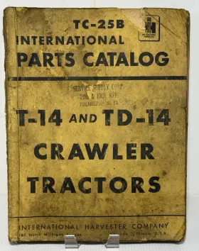 TC-25B INTERNATIONAL HARVESTER Service Manual Crawler