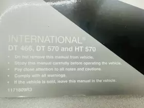 HT570 INTERNATIONAL Engine Operation Manual Logic #2