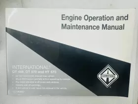 HT570 INTERNATIONAL Engine Operation Manual Logic