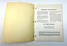 IH-37 INTERNATIONAL Service Harvester Manual #3