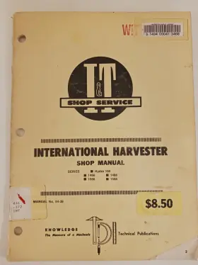 IH-39 INTERNATIONAL Harvester Manual Hydro Tractor