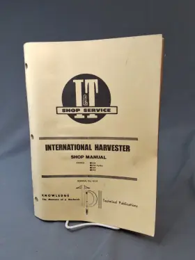 IH-55 INTERNATIONAL Service Harvester Manual Hydro