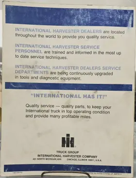 MT-26871 INTERNATIONAL Operator Manual Ihc Transtar Cargostar #2