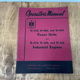 R-450 INTERNATIONAL Operators Manual Power Engines