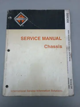 S08300 INTERNATIONAL Body Builder Electrical Data Book Manual