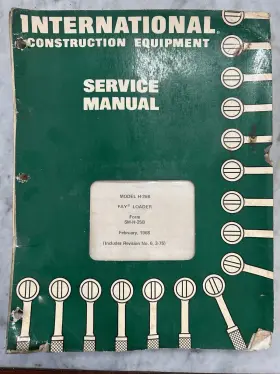 SM-H-25B INTERNATIONAL Loader Service Repair Manual February