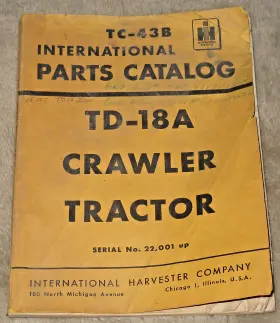 TC-43B INTERNATIONAL Harvester Crawler Tractor Catalog