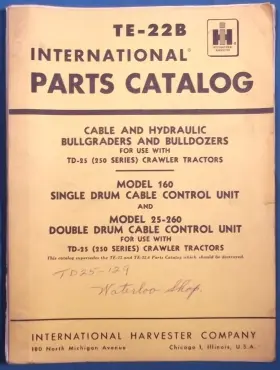TE-22B INTERNATIONAL Cable Control Unit Manual Book Catalog