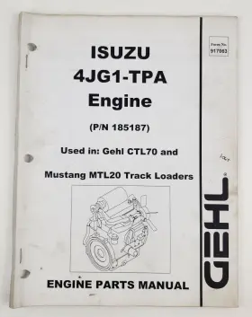 4JG1-TPA ISUZU Gehl Engine Manual