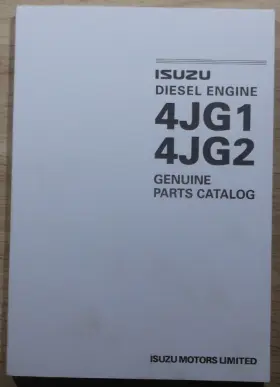 4JG2 ISUZU Diesel Engine Manual Book Catalog