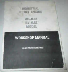 BV-4LE2 ISUZU Diesel Engine Workshop Service Repair Manual