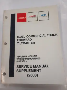 NPD00-WSM-CS1 ISUZU Npr Nqr Forward Tiltmaster Diesel Service