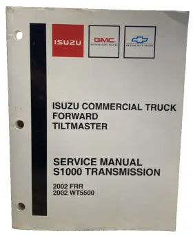 WT5500 ISUZU Forward Tiltmaster Frr Trans Service Repair