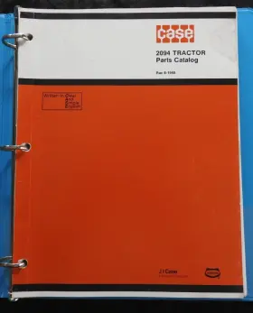 2094 J.I. CASE Tractor Manual Catalog Binder