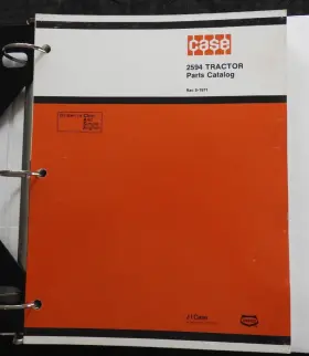 2594 J.I. CASE Tractor Manual Catalog Binder